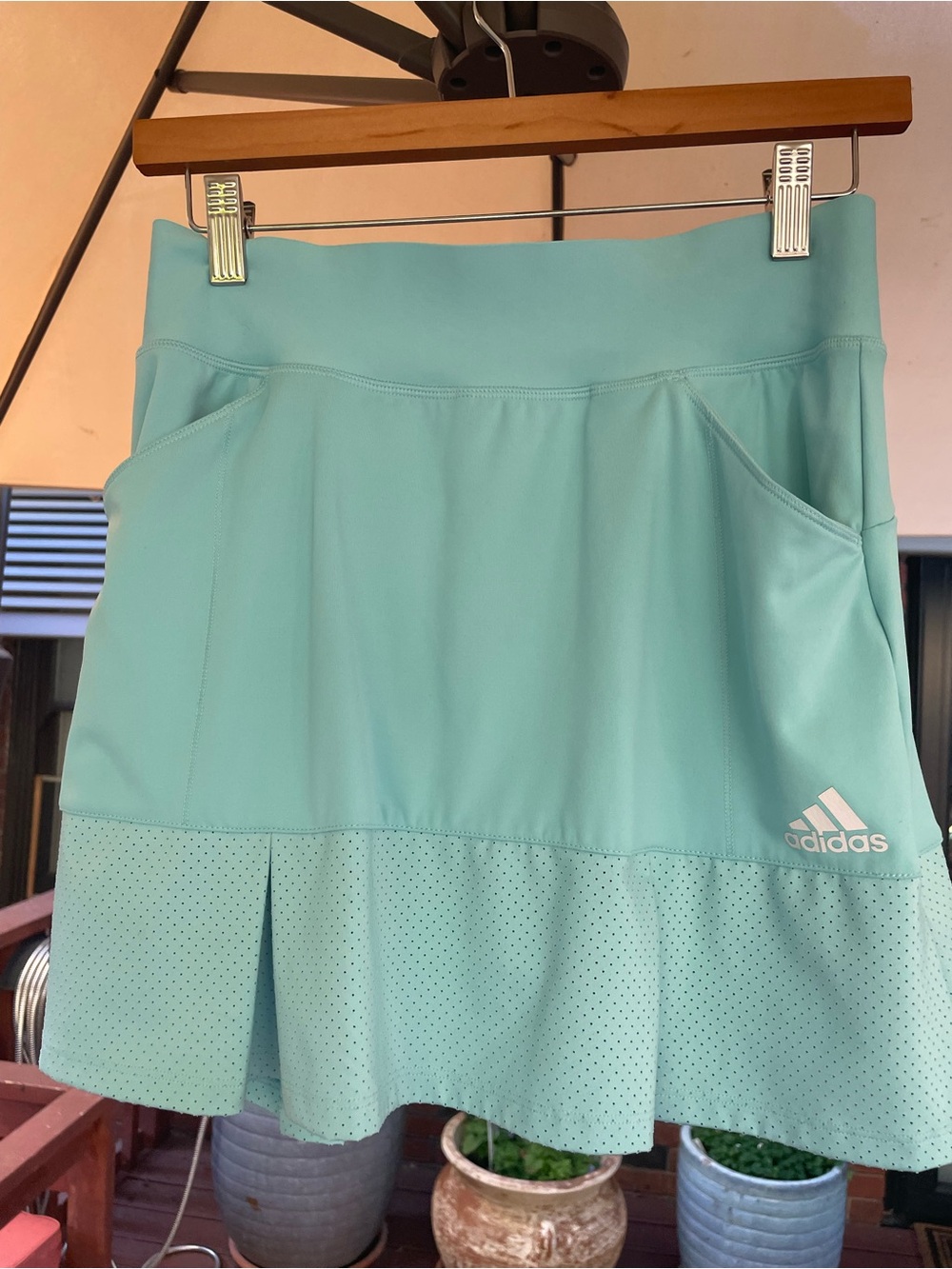 adidas Aqua Blue Golf Skirt